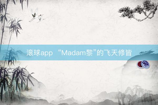 滚球app  “Madam黎”的飞天修皆