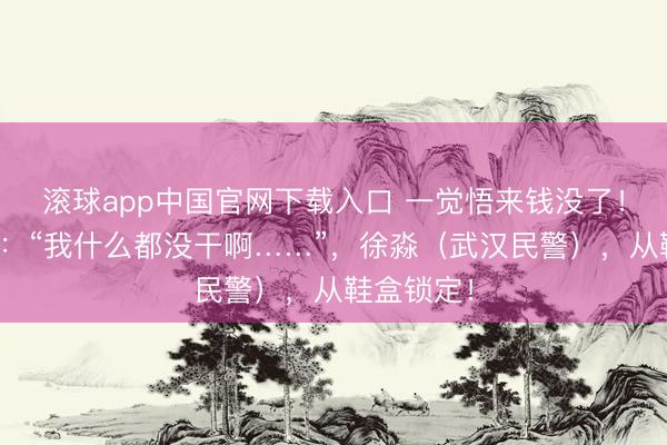 滚球app中国官网下载入口 一觉悟来钱没了！男人崩溃：“我什么都没干啊……”，徐淼（武汉民警），从鞋盒锁定！